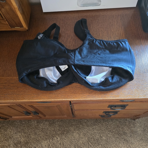 Glamorise Black and White Polka Dot Bra - Picture 2 of 3